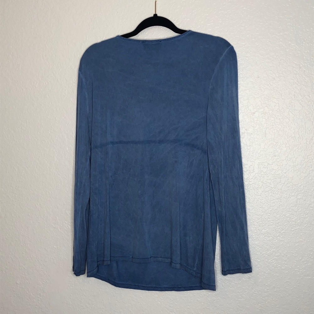 Wrangler Blue Lace Tie Up Long Sleeve - Picture 7 of 8